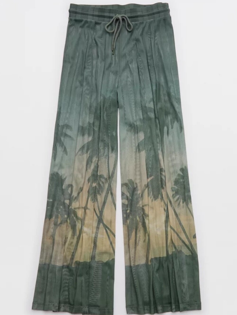 OFFLINE By Aerie Mesh Super Wide Leg Pant - ROYAL PALM - Picture 4 of 7